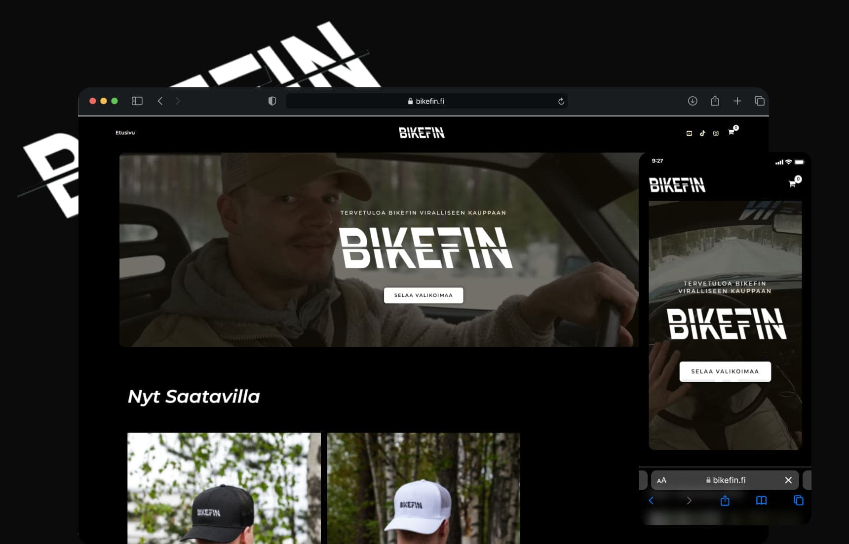 Verkkokauppa referenssi. Bikefin